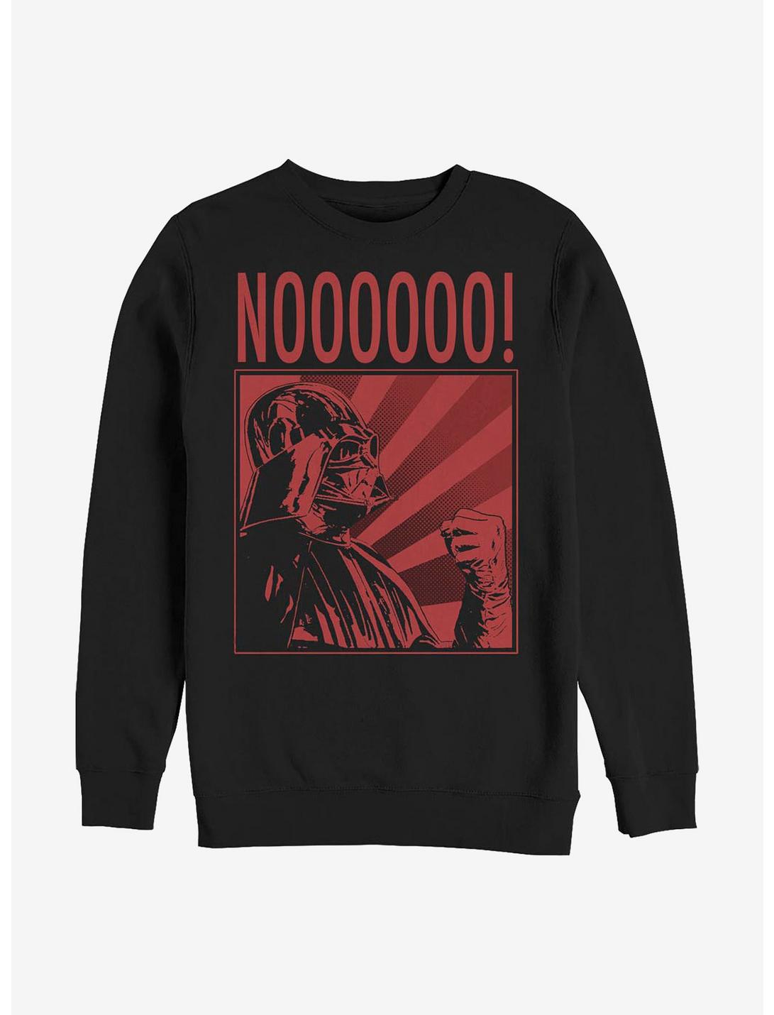 Star Wars Darth Vader Nooo Crew Sweatshirt, BLACK, hi-res