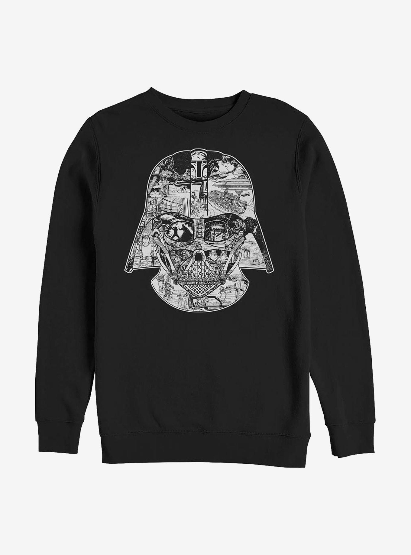Star Wars Helmet Time Crew Sweatshirt, BLACK, hi-res