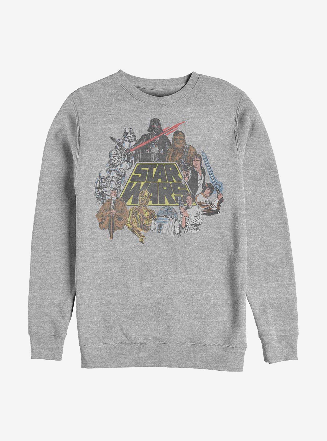 Star Wars In Color Crew Sweatshirt, ATH HTR, hi-res