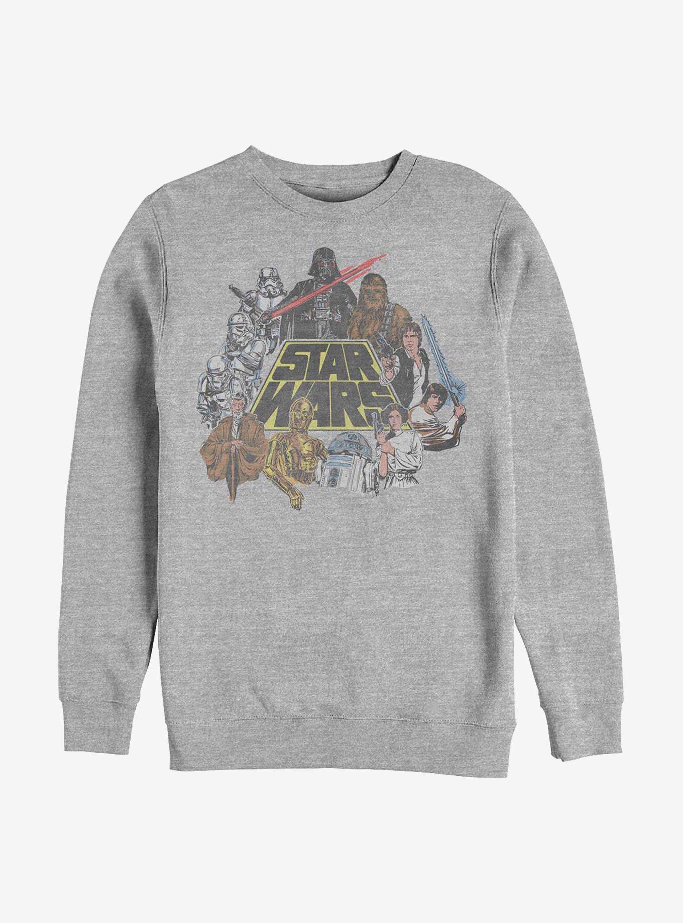 Star Wars In Color Crew Sweatshirt, ATH HTR, hi-res