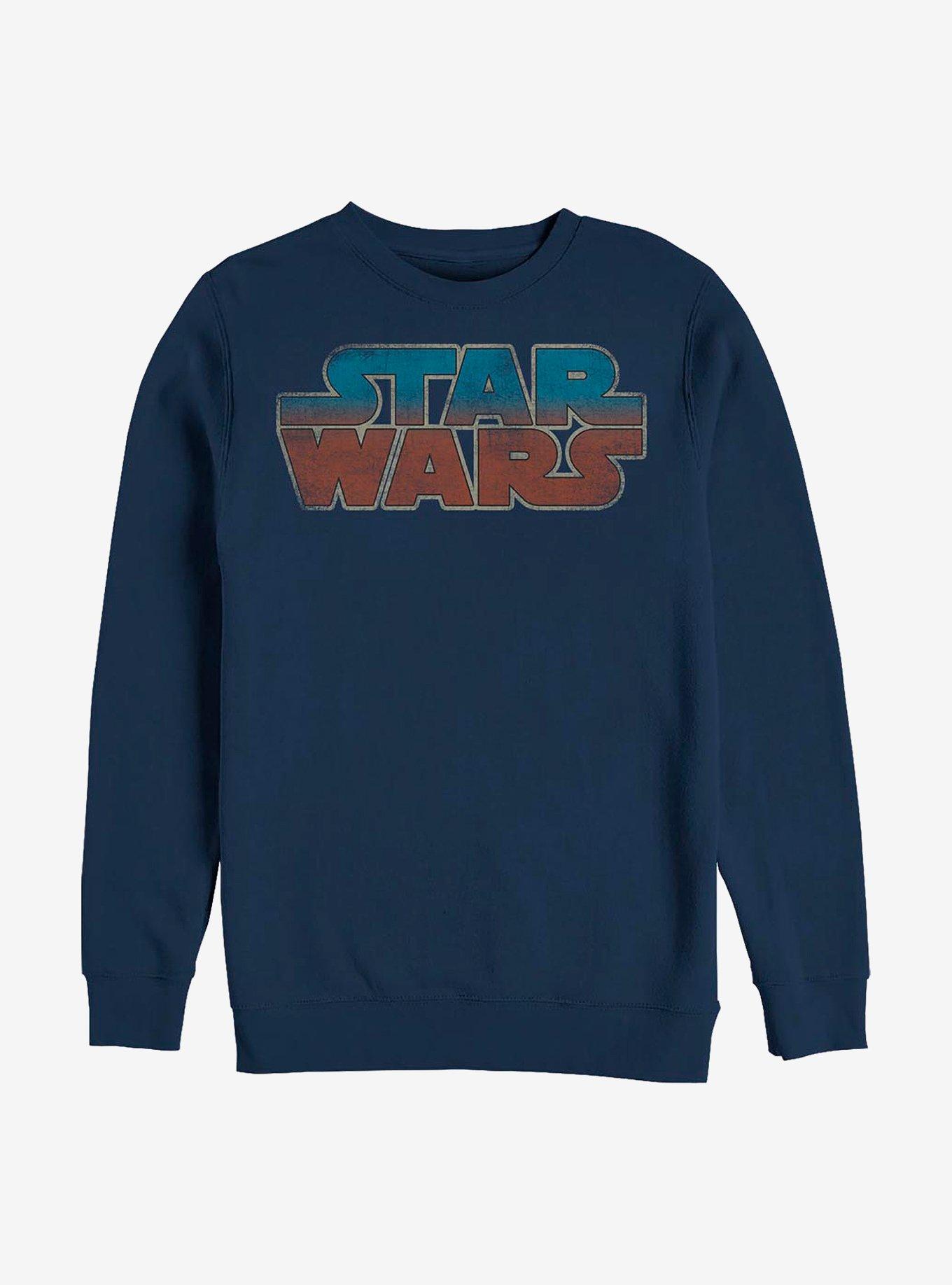 Star Wars Logo Crew Sweatshirt, NAVY, hi-res