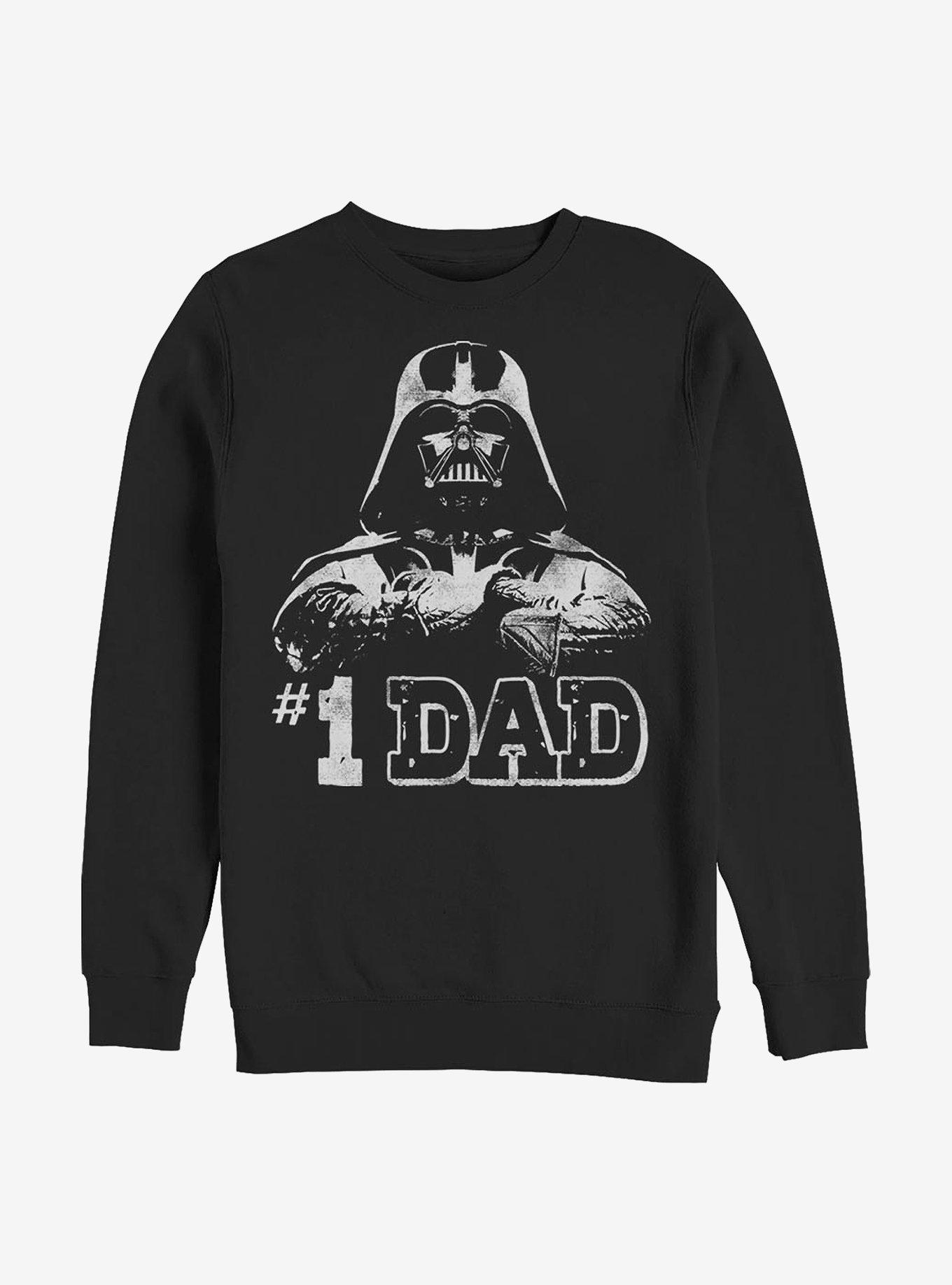 Star Wars Number One Dad Vader Crew Sweatshirt, BLACK, hi-res