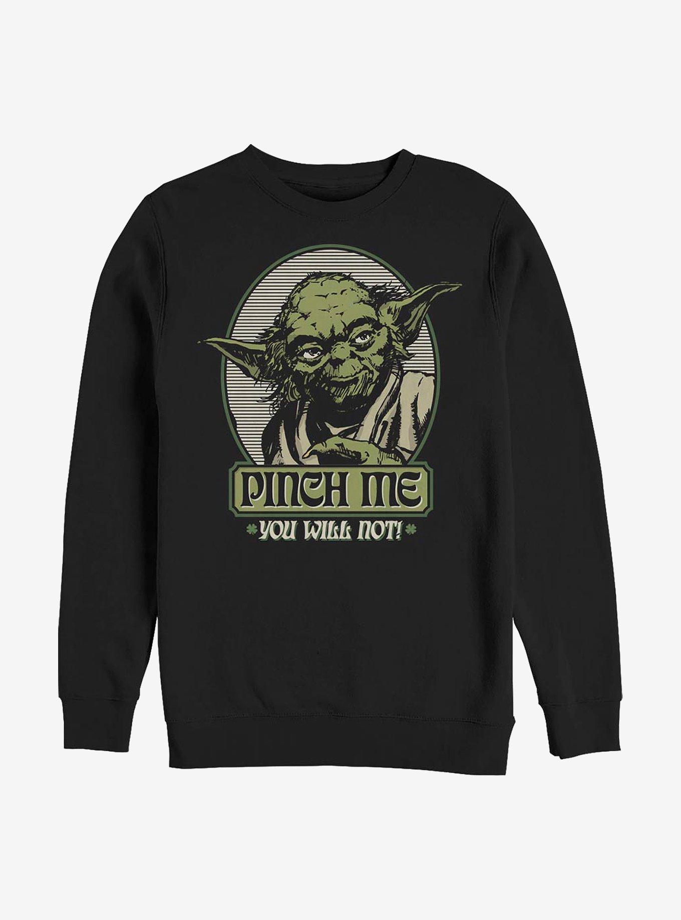Star Wars Yoda Pinch Me Sweatshirt, BLACK, hi-res