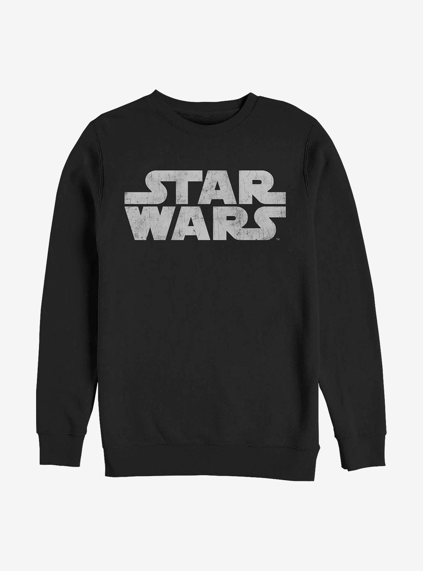Star Wars Simple Logo Crew Sweatshirt, BLACK, hi-res
