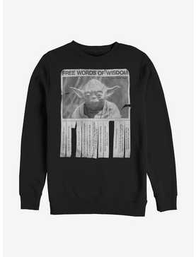 Star Wars Words Of Wisdom Crew Sweatshirt, , hi-res