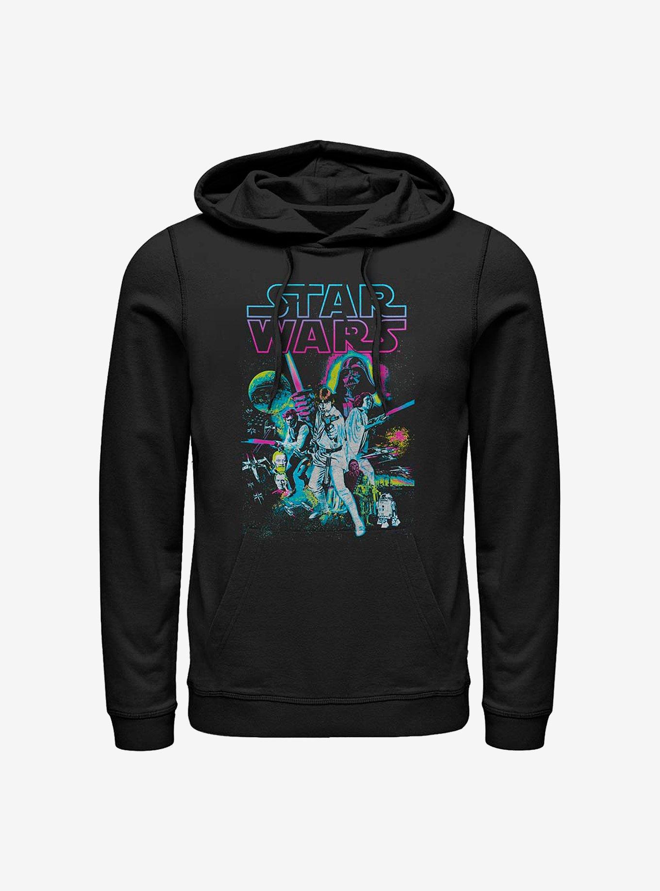 Star Wars Neon Hope Hoodie, BLACK, hi-res