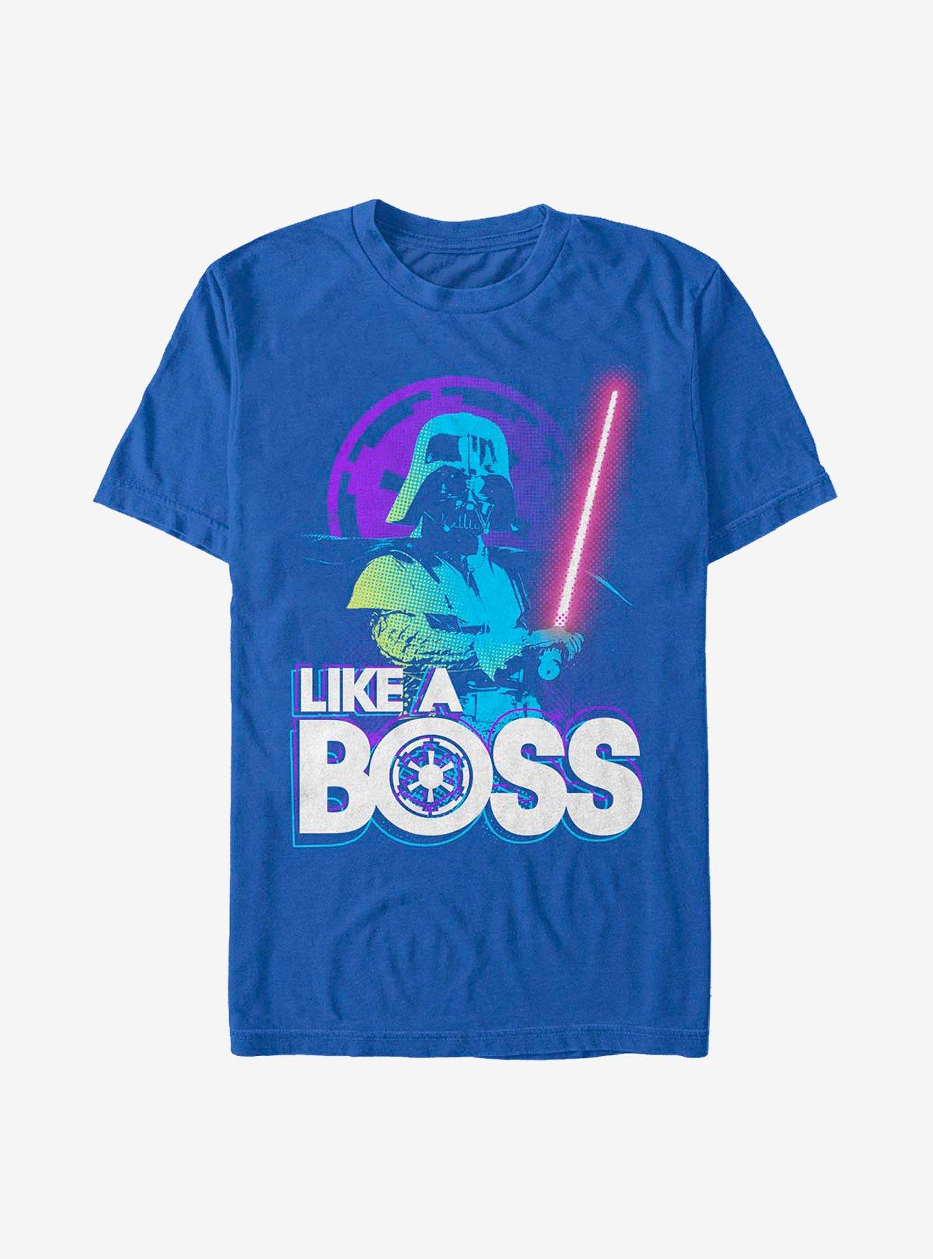 Star Wars Like A Boss Vader T-Shirt, ROYAL, hi-res