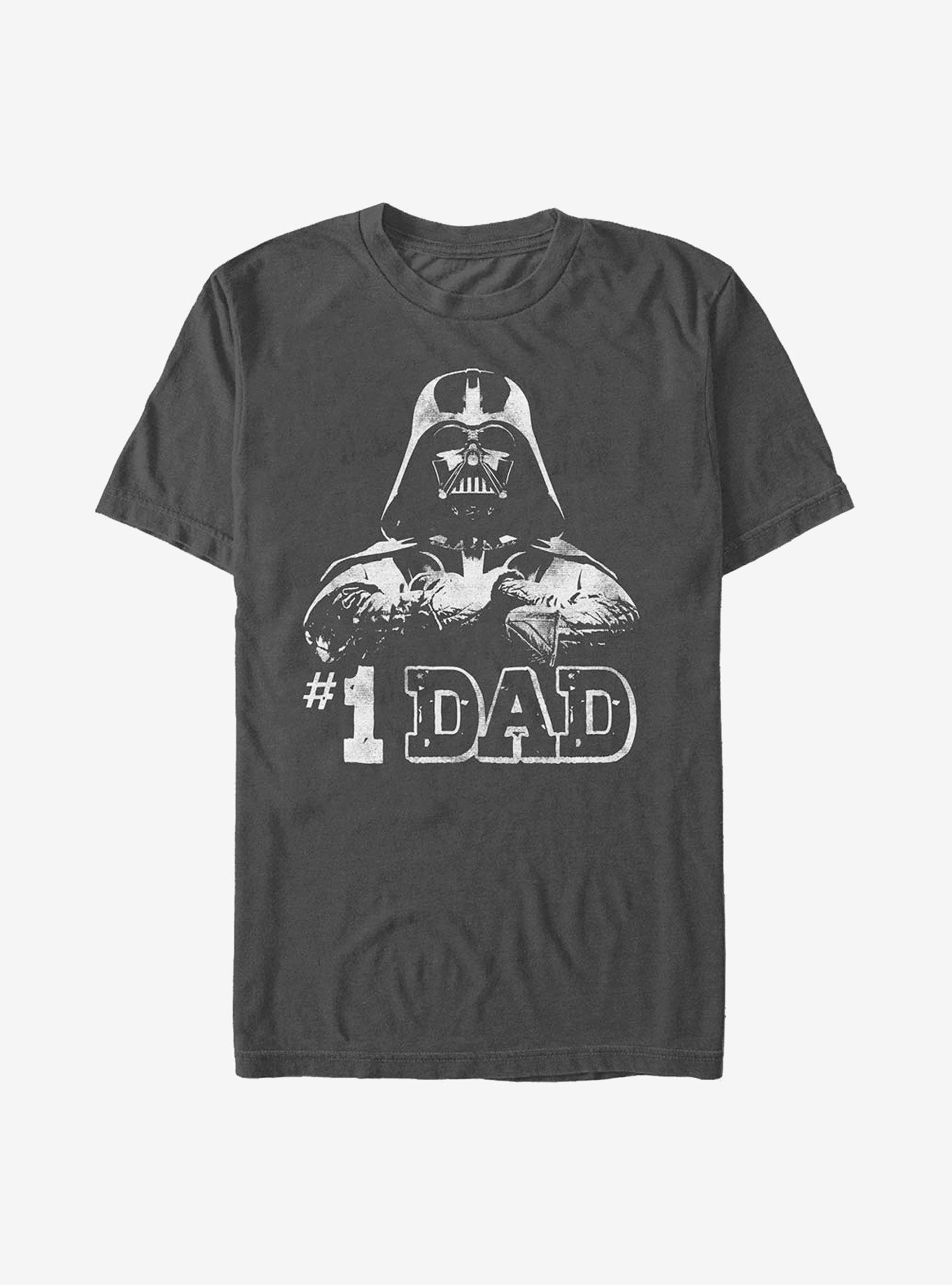 Star Wars Number One Dad Vader T-Shirt, CHARCOAL, hi-res