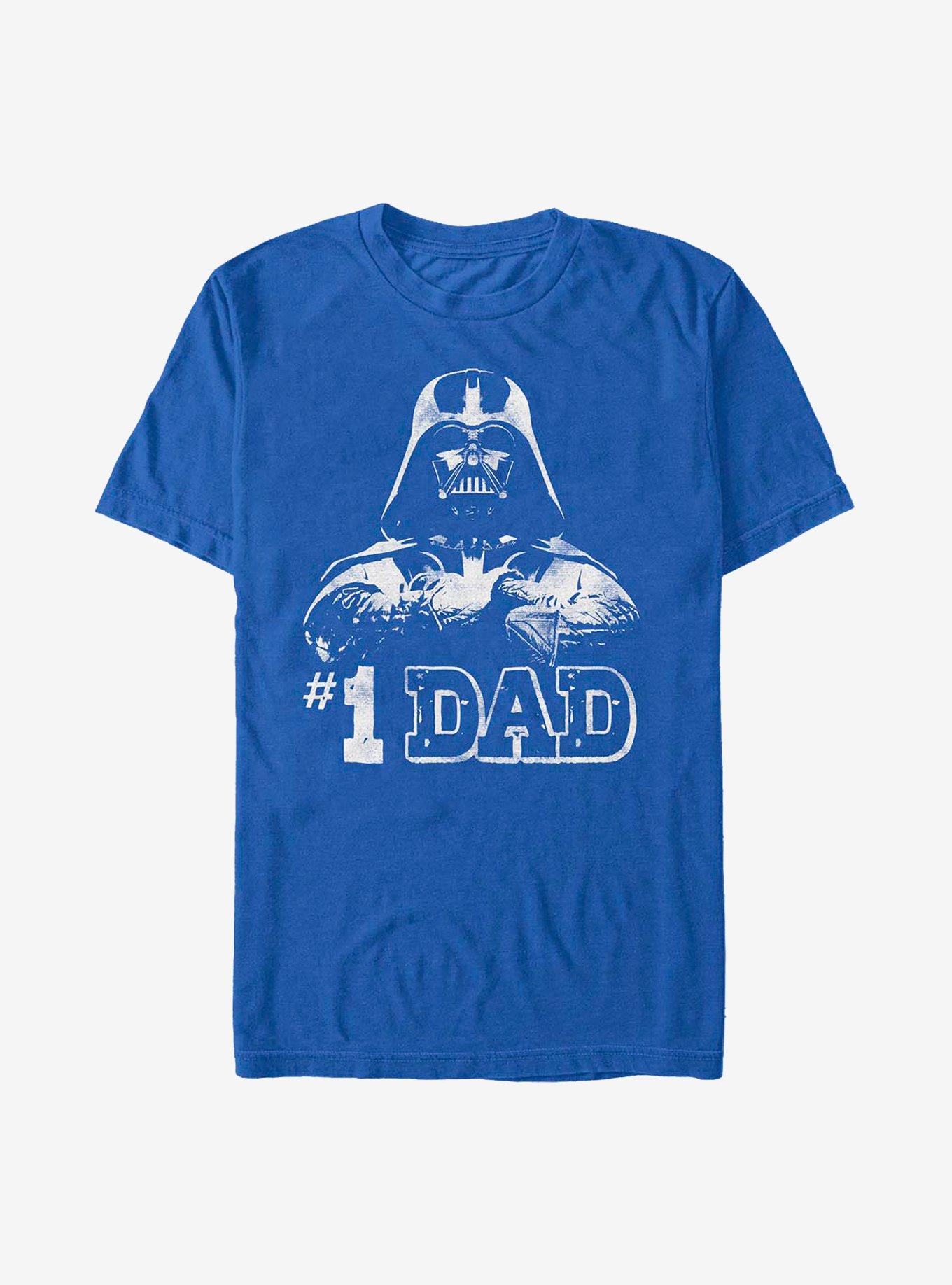 Star Wars Number One Dad Vader T-Shirt, ROYAL, hi-res