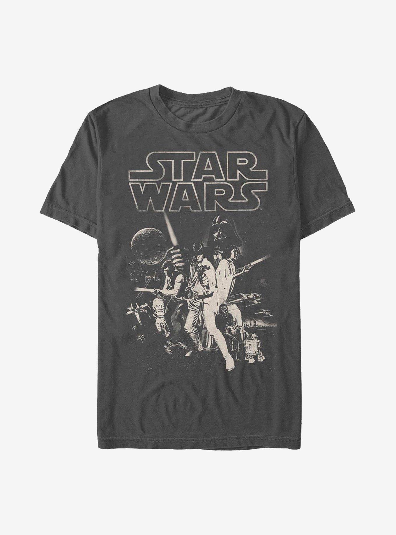 Star Wars Poster T-Shirt, CHARCOAL, hi-res