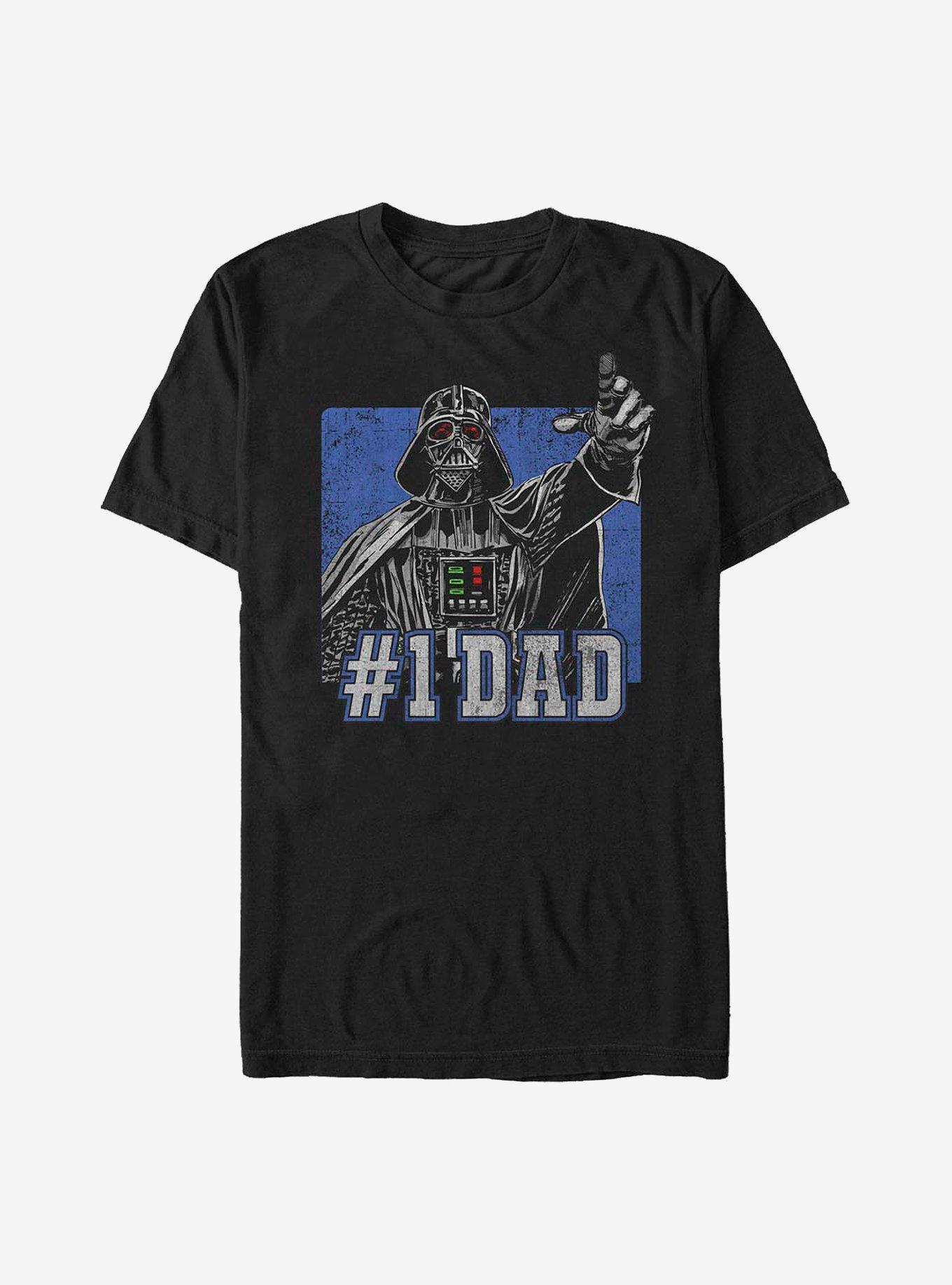 Star Wars Vader Number One Dad T-Shirt, BLACK, hi-res