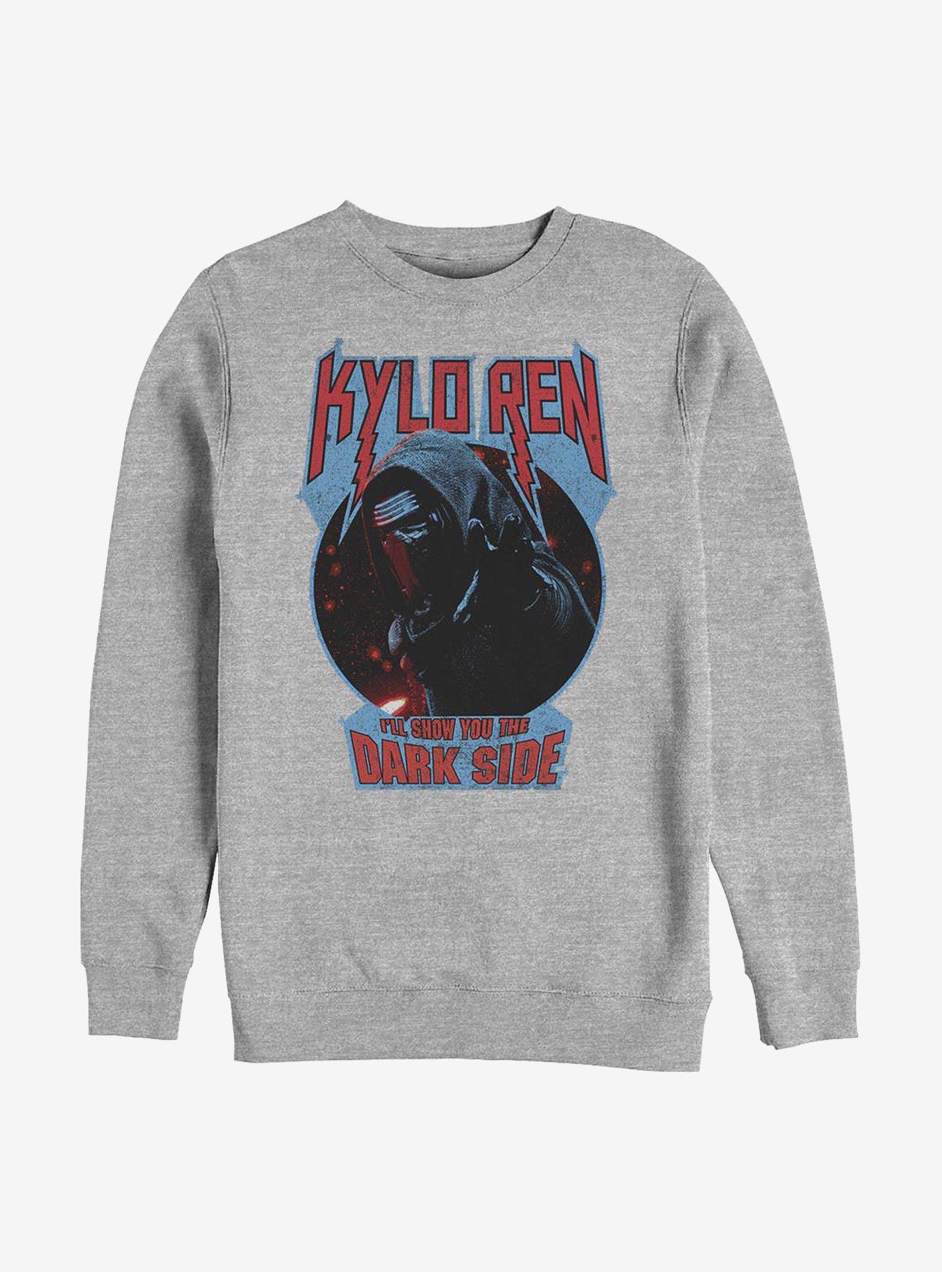 Star Wars: The Force Awakens Show Your Dark Side Crew Sweatshirt, ATH HTR, hi-res