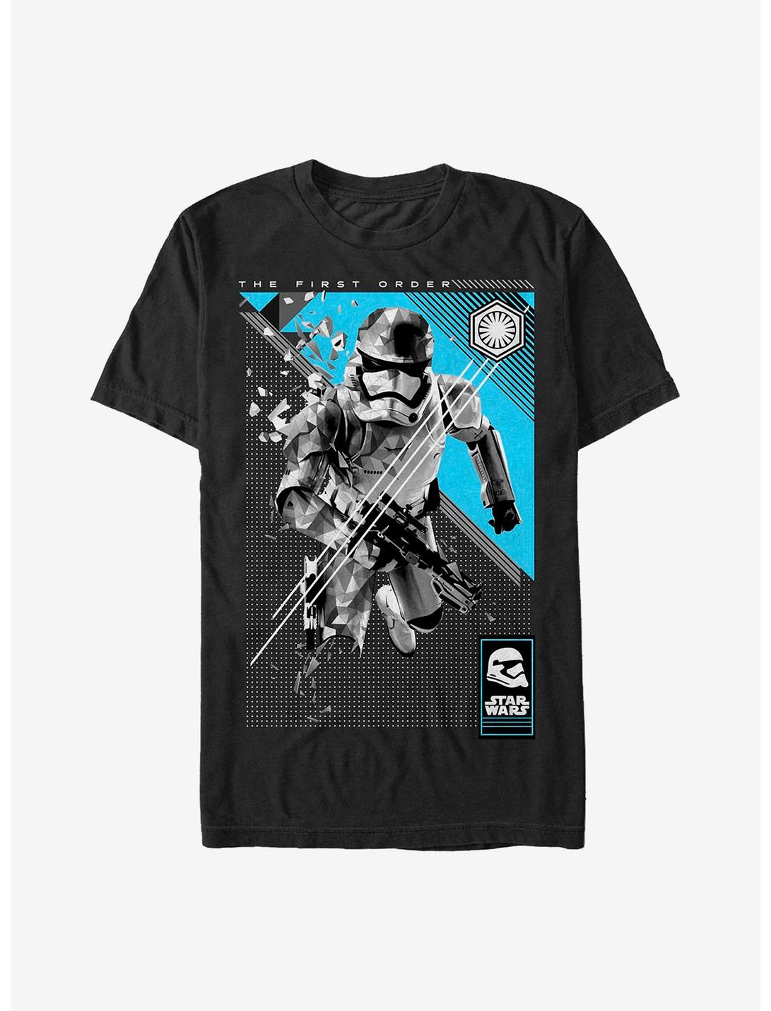 Star Wars: The Force Awakens Polygon Trooper T-Shirt, BLACK, hi-res