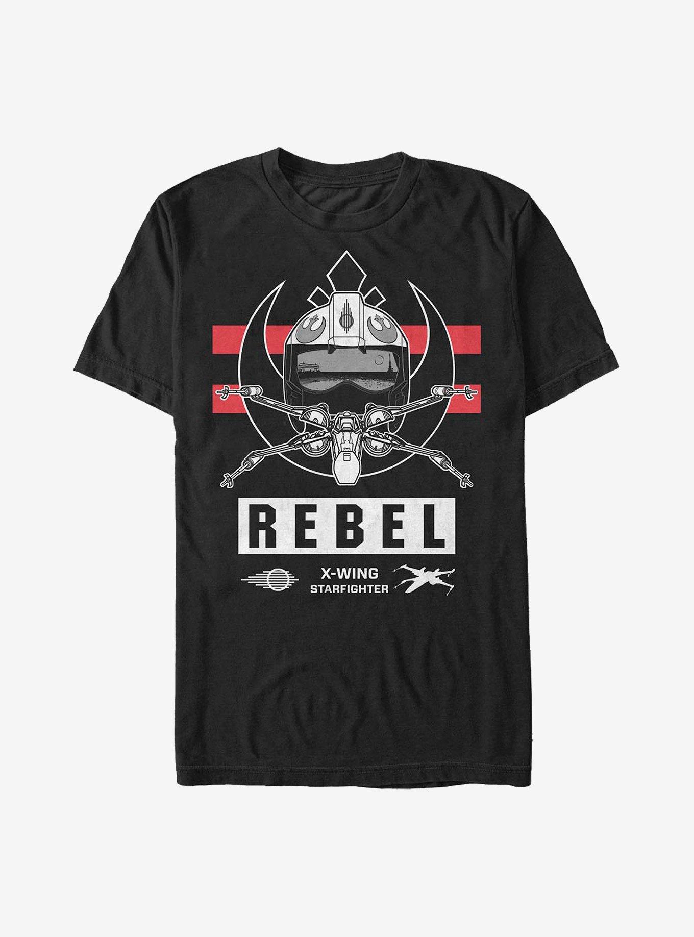 Star Wars: The Force Awakens Rebel Starfighter T-Shirt, BLACK, hi-res