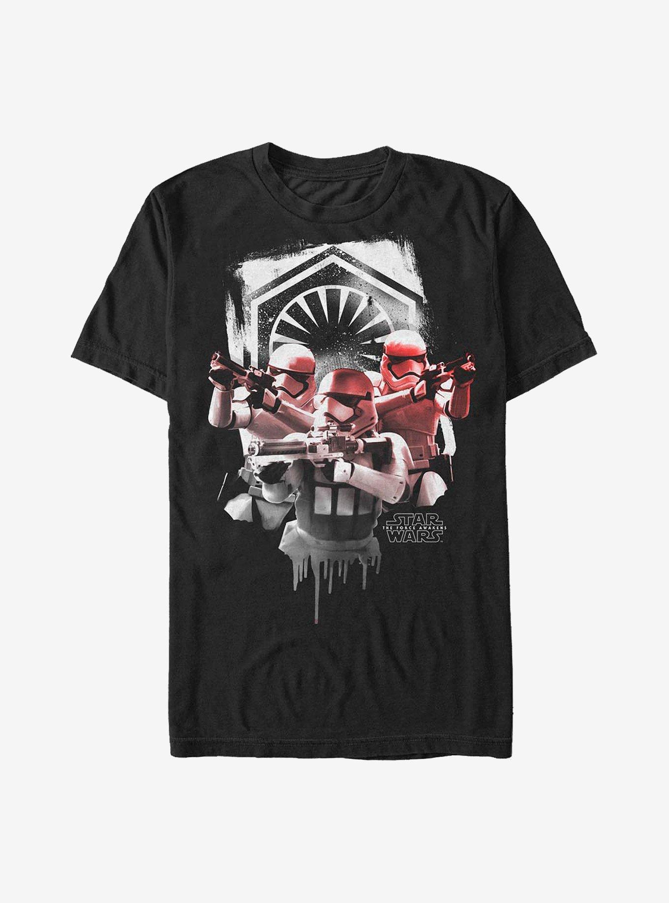 Star Wars: The Force Awakens Troopers Trooping T-Shirt, BLACK, hi-res