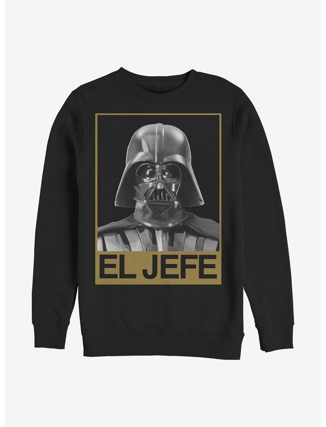 Star Wars El Jefe Vader Crew Sweatshirt, BLACK, hi-res
