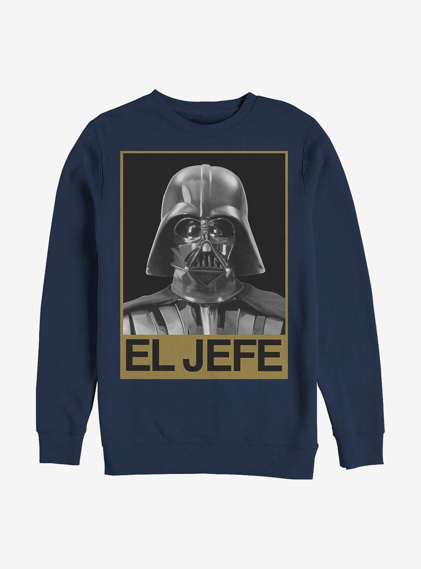 Star Wars El Jefe Vader Crew Sweatshirt, NAVY, hi-res