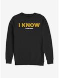 Star Wars I Know Sweatshirt, BLACK, hi-res