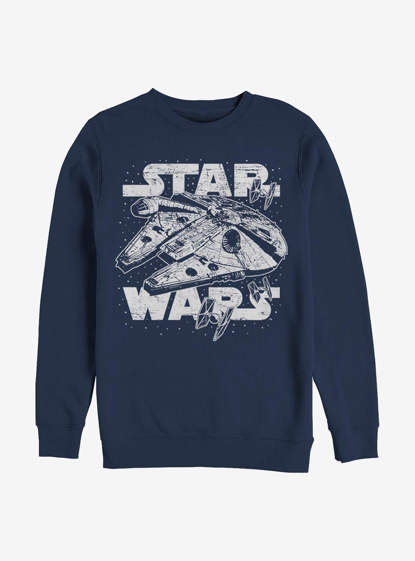 Star Wars Initiating Hyperdrive Crew Sweatshirt, NAVY, hi-res