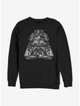 Star Wars Starfighter Vader Helmet Crew Sweatshirt, BLACK, hi-res