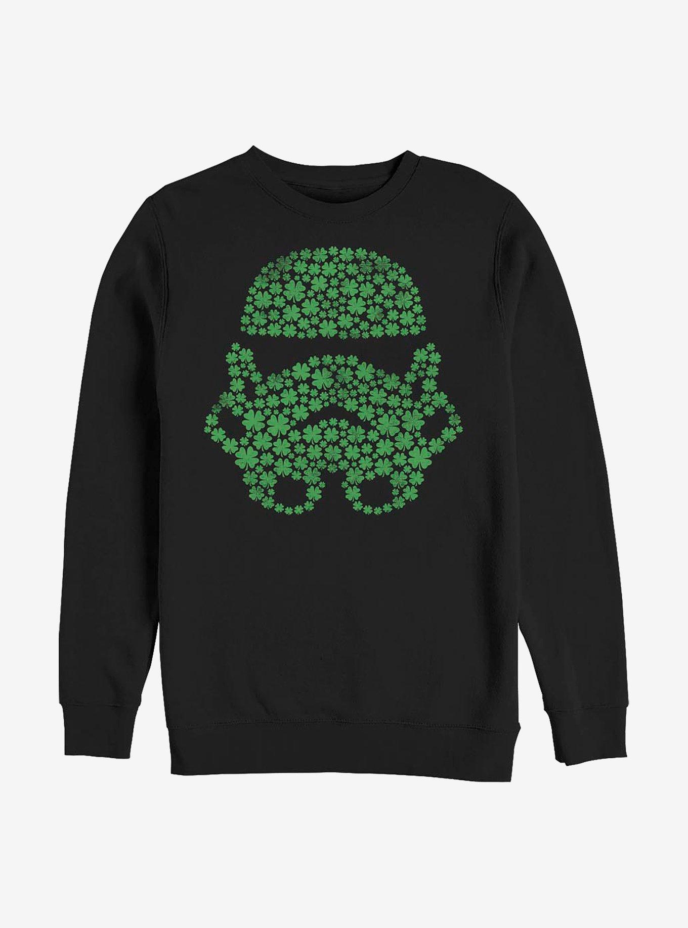 Star Wars Stormtrooper Clover Helmet Crew Sweatshirt, BLACK, hi-res