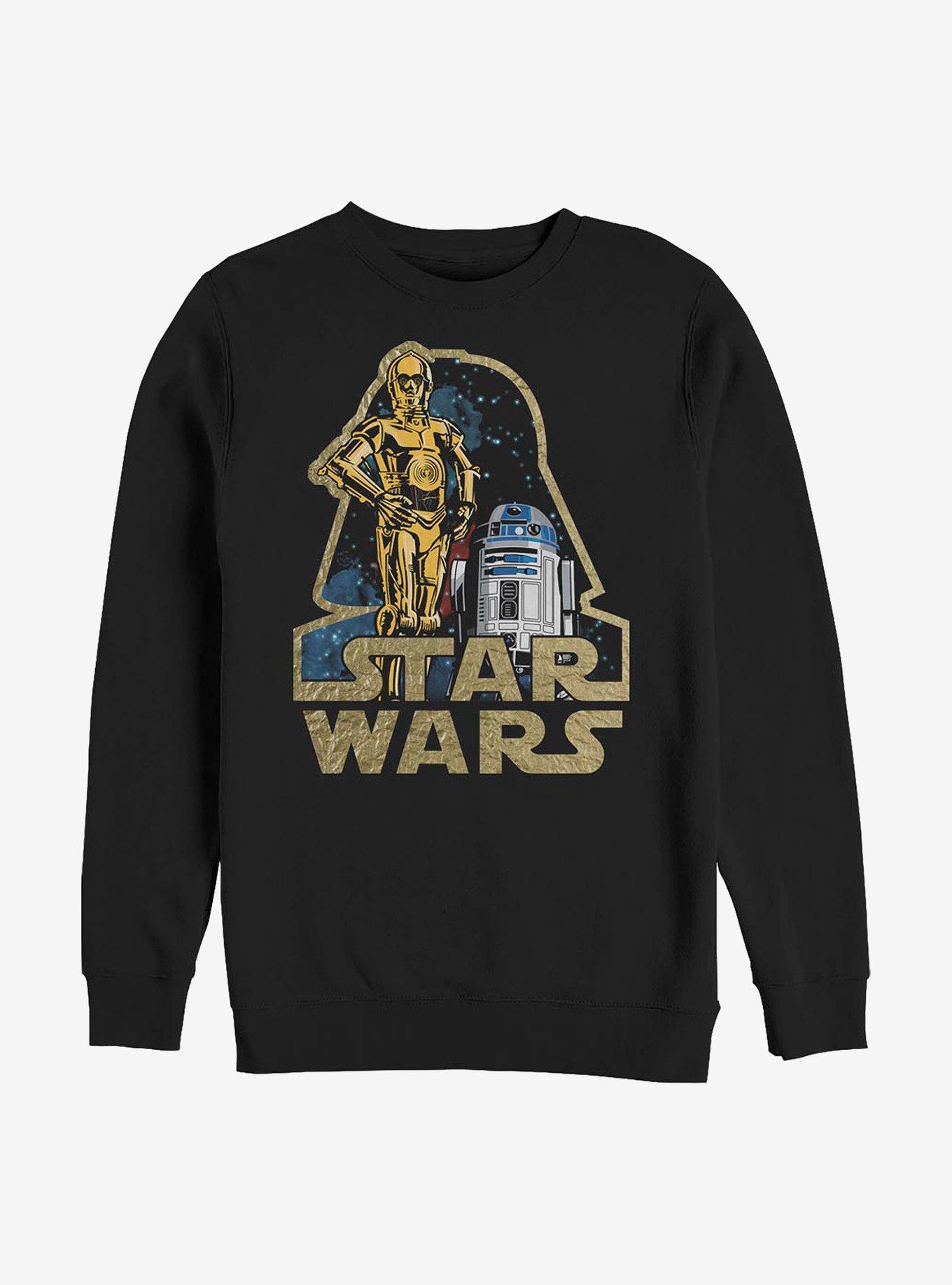 Star Wars These Are The Droids Crew Sweatshirt, BLACK, hi-res