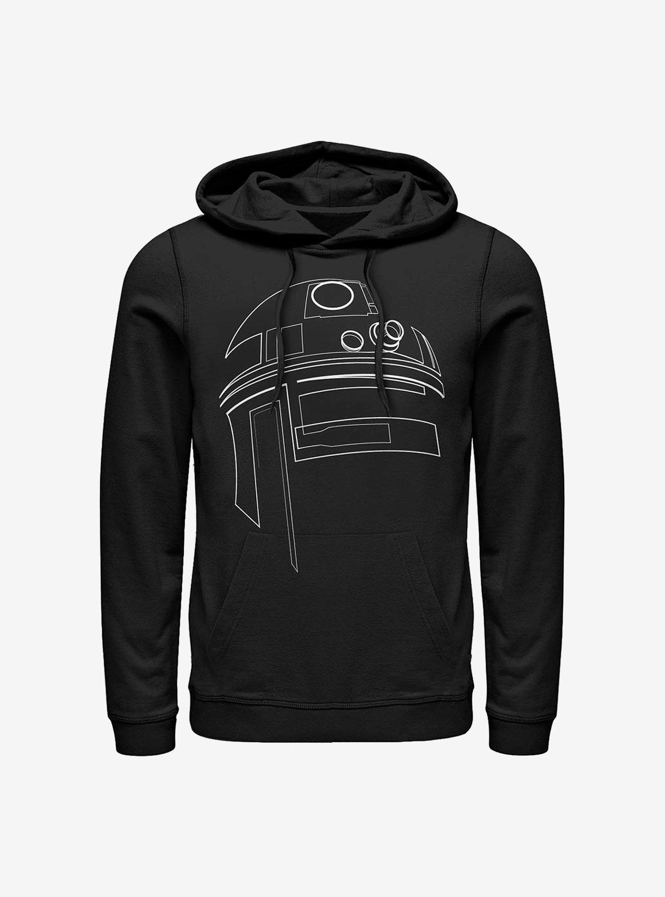 Star Wars Simple R2-D2 Hoodie, BLACK, hi-res