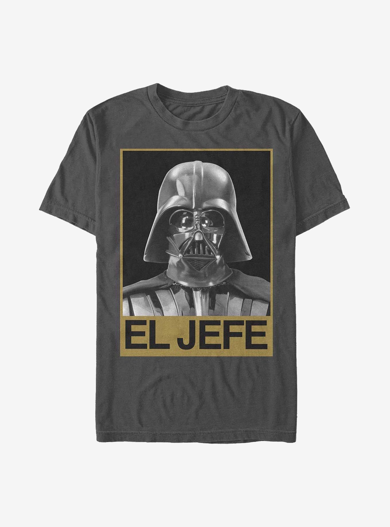 Star Wars El Jefe Vader T-Shirt, CHARCOAL, hi-res