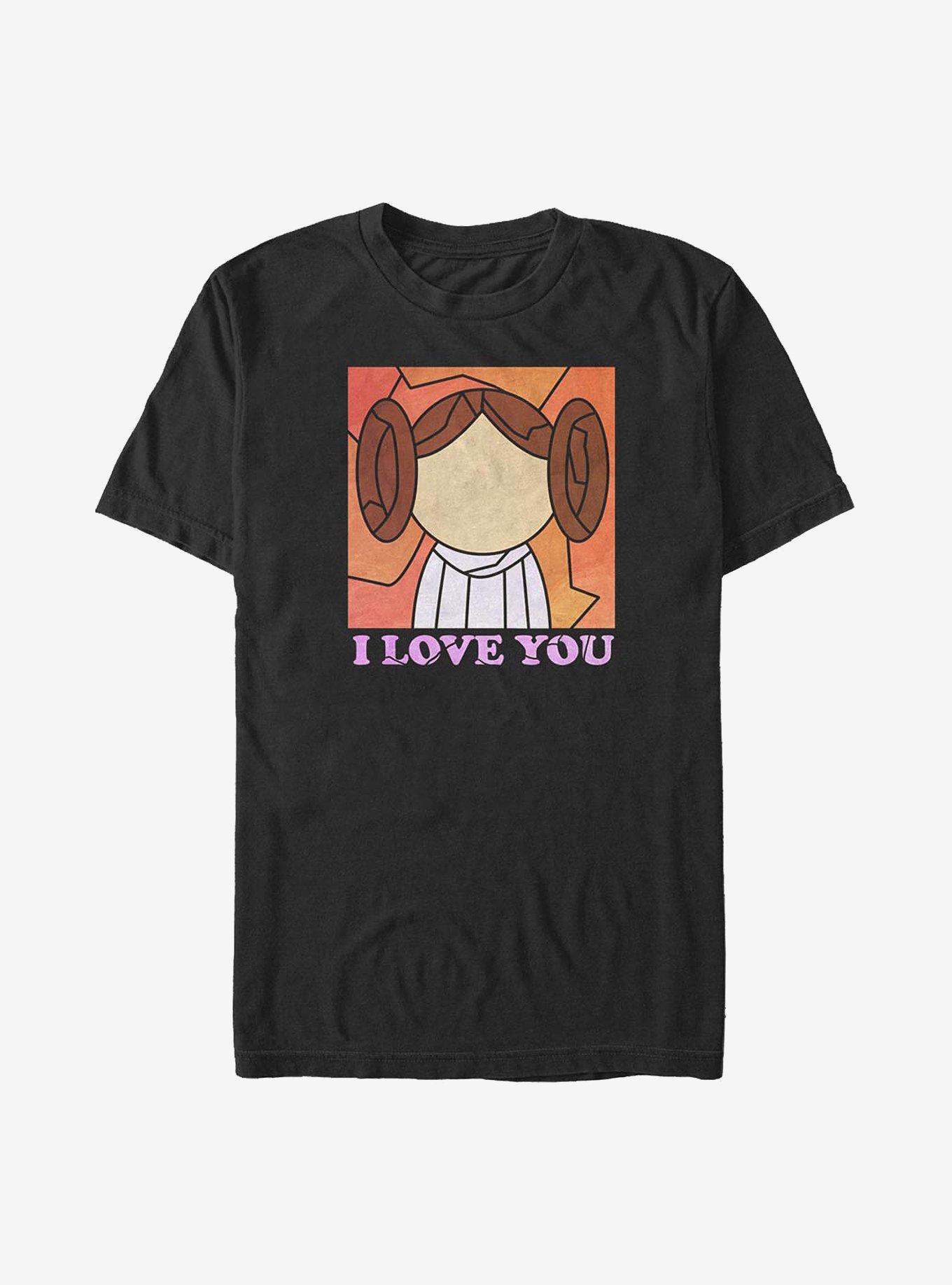 Star Wars I Love You Stained Glass T-Shirt, BLACK, hi-res