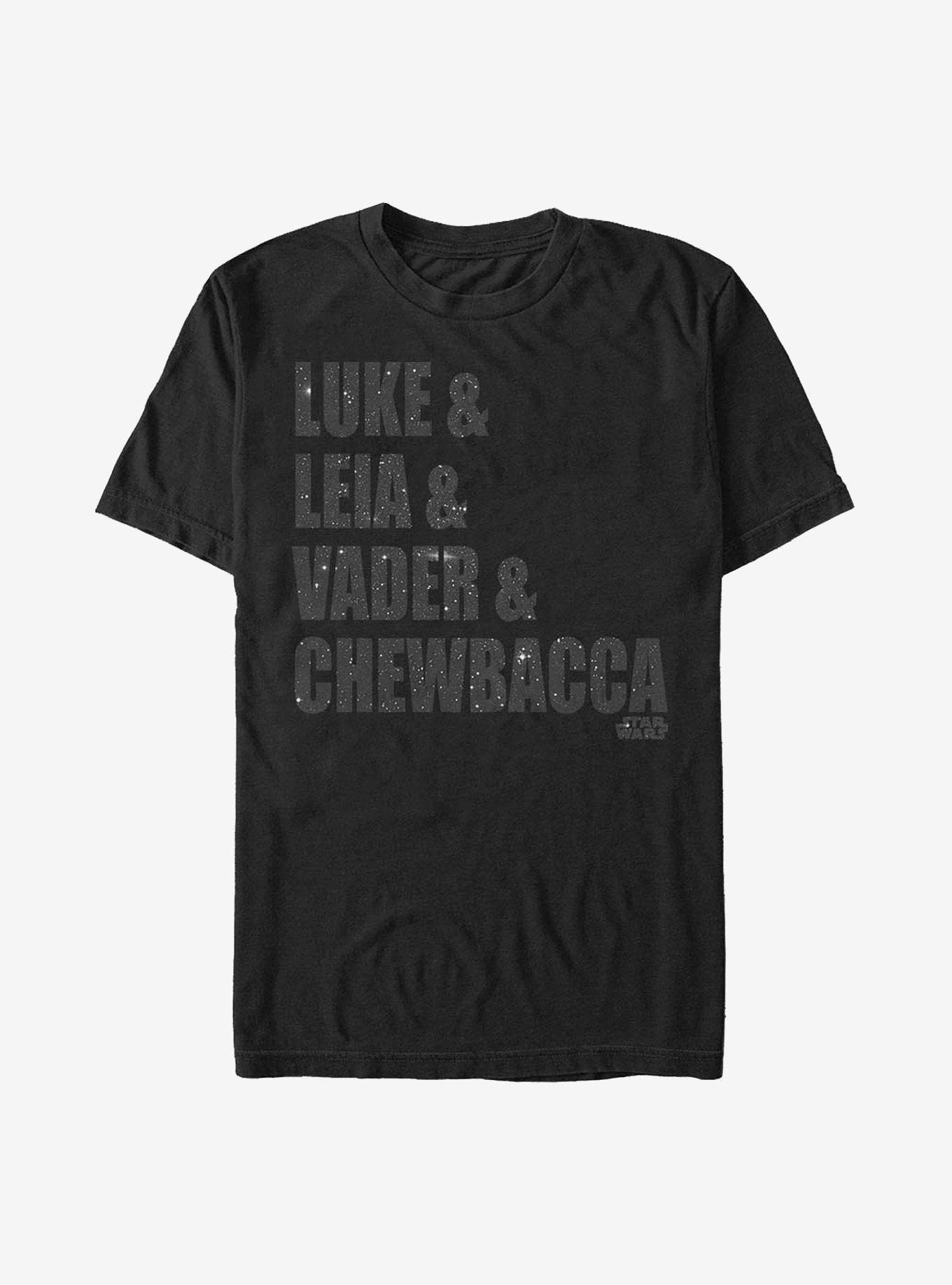 Star Wars Names T-Shirt, BLACK, hi-res