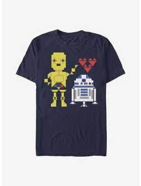Star Wars R2-D2 C-3PO Pixel Love T-Shirt, , hi-res