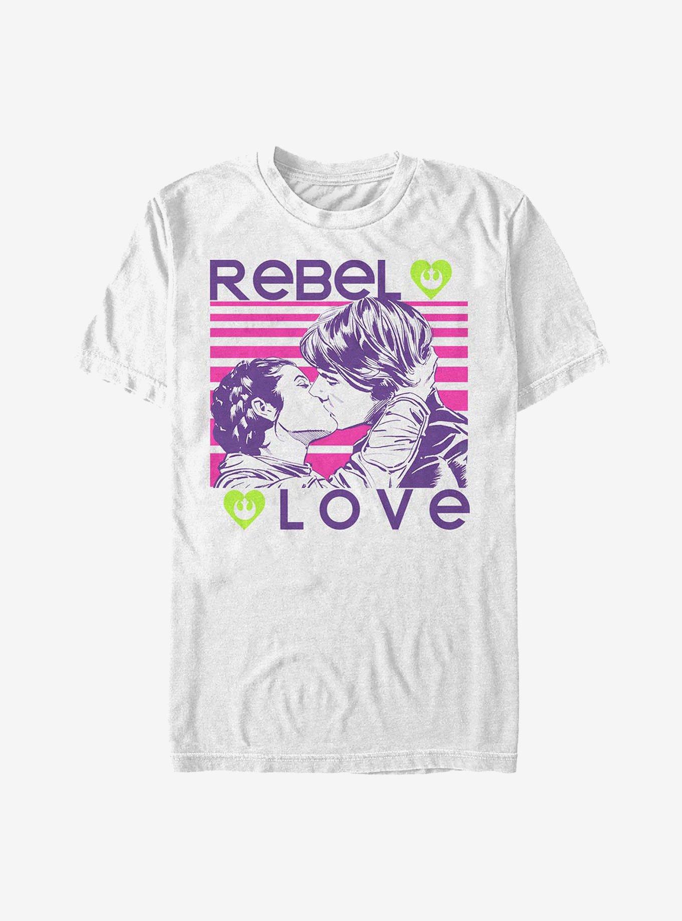 Star Wars Rebel Love T-Shirt, WHITE, hi-res