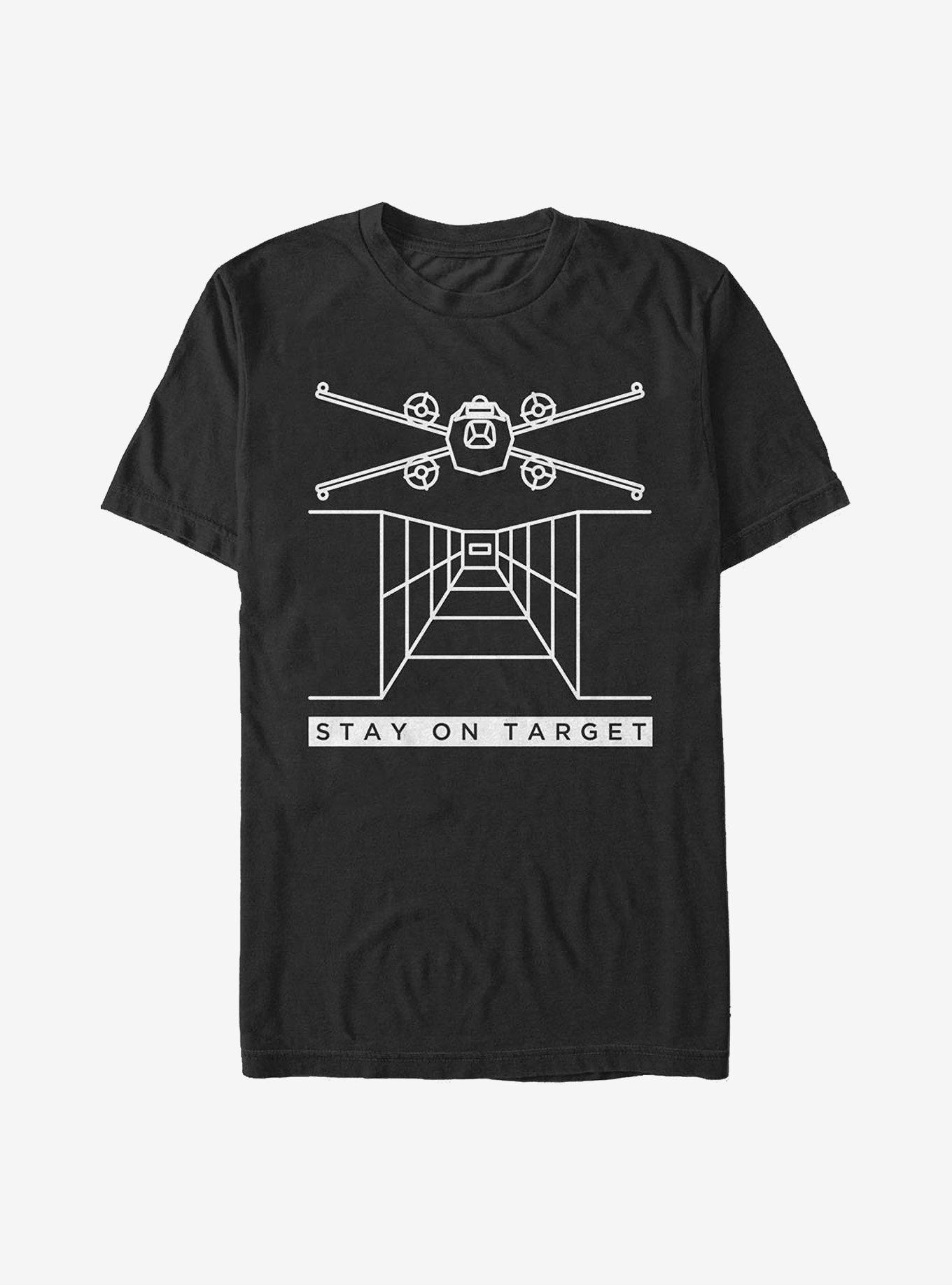 Star Wars Stay On Target Lines T-Shirt, BLACK, hi-res