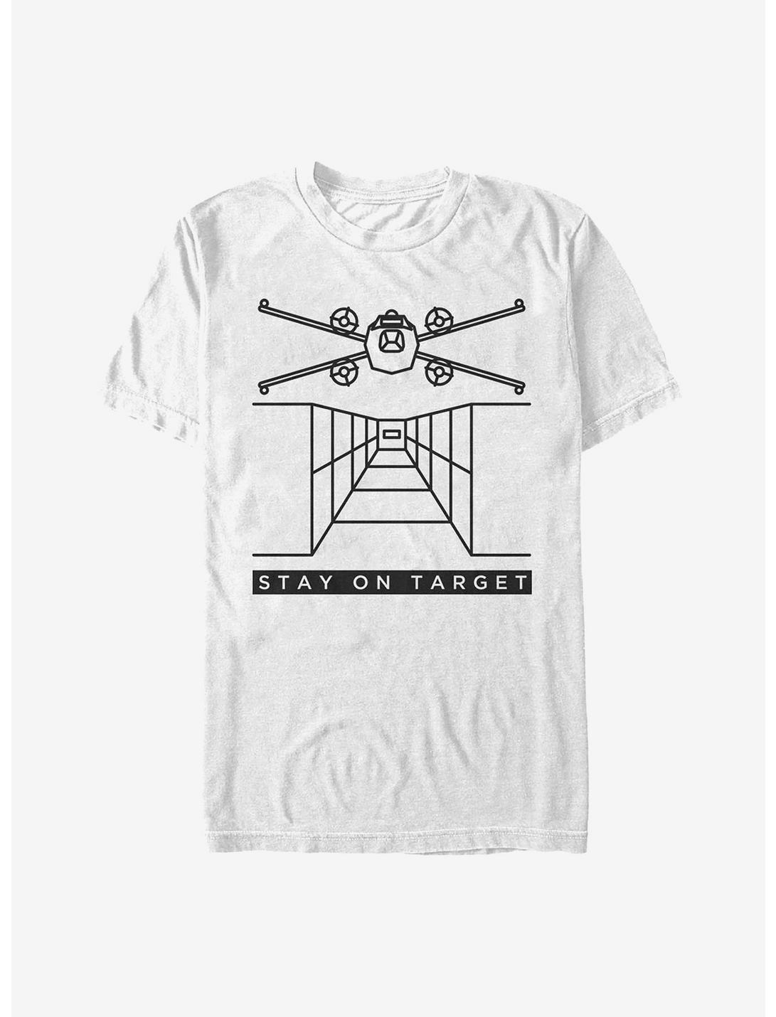 Star Wars Stay On Target Lines T-Shirt, WHITE, hi-res