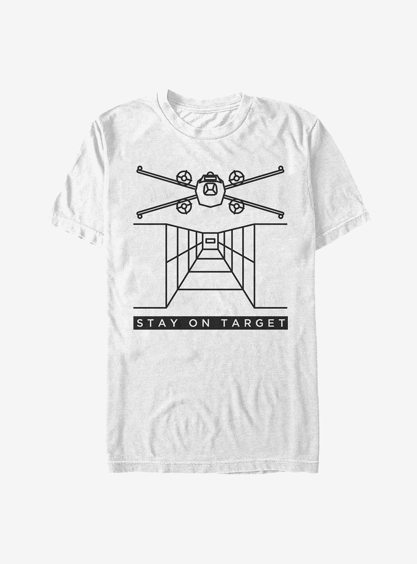 Star Wars Stay On Target Lines T-Shirt, WHITE, hi-res