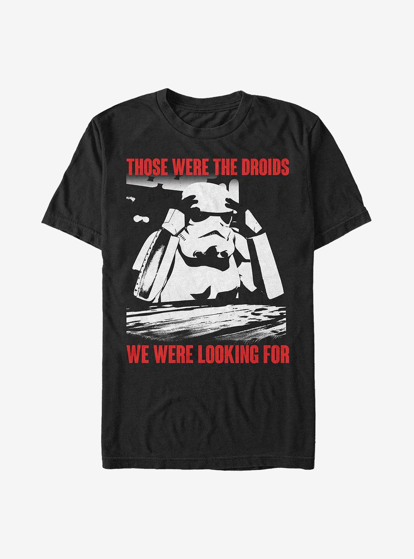 Star Wars Those Were The Droids T-Shirt, BLACK, hi-res