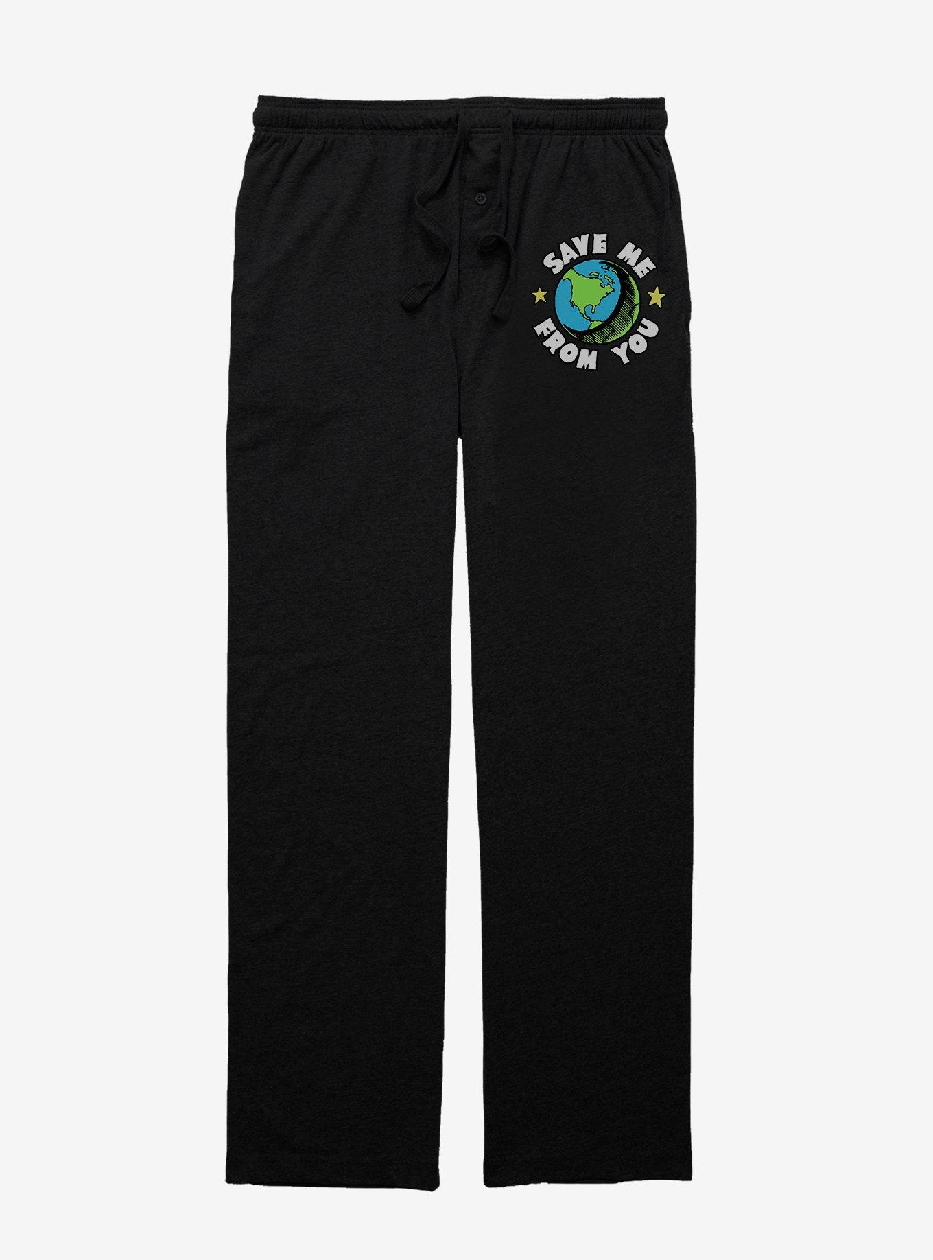 Cozy Collection Save The Earth Pajama Pants, BLACK, hi-res