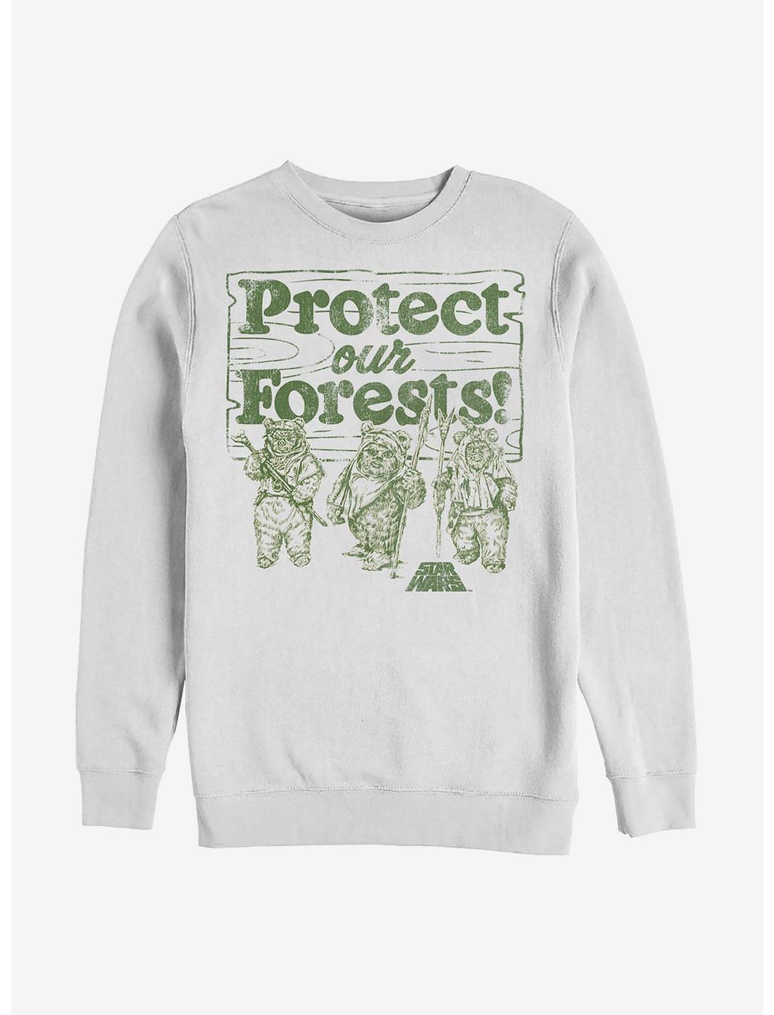 Star Wars Protect Our Forests Crew Sweatshirt, WHITE, hi-res