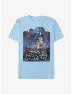 Star Wars Episode IV A New Hope 70's Throwback Poster T-Shirt, , hi-res
