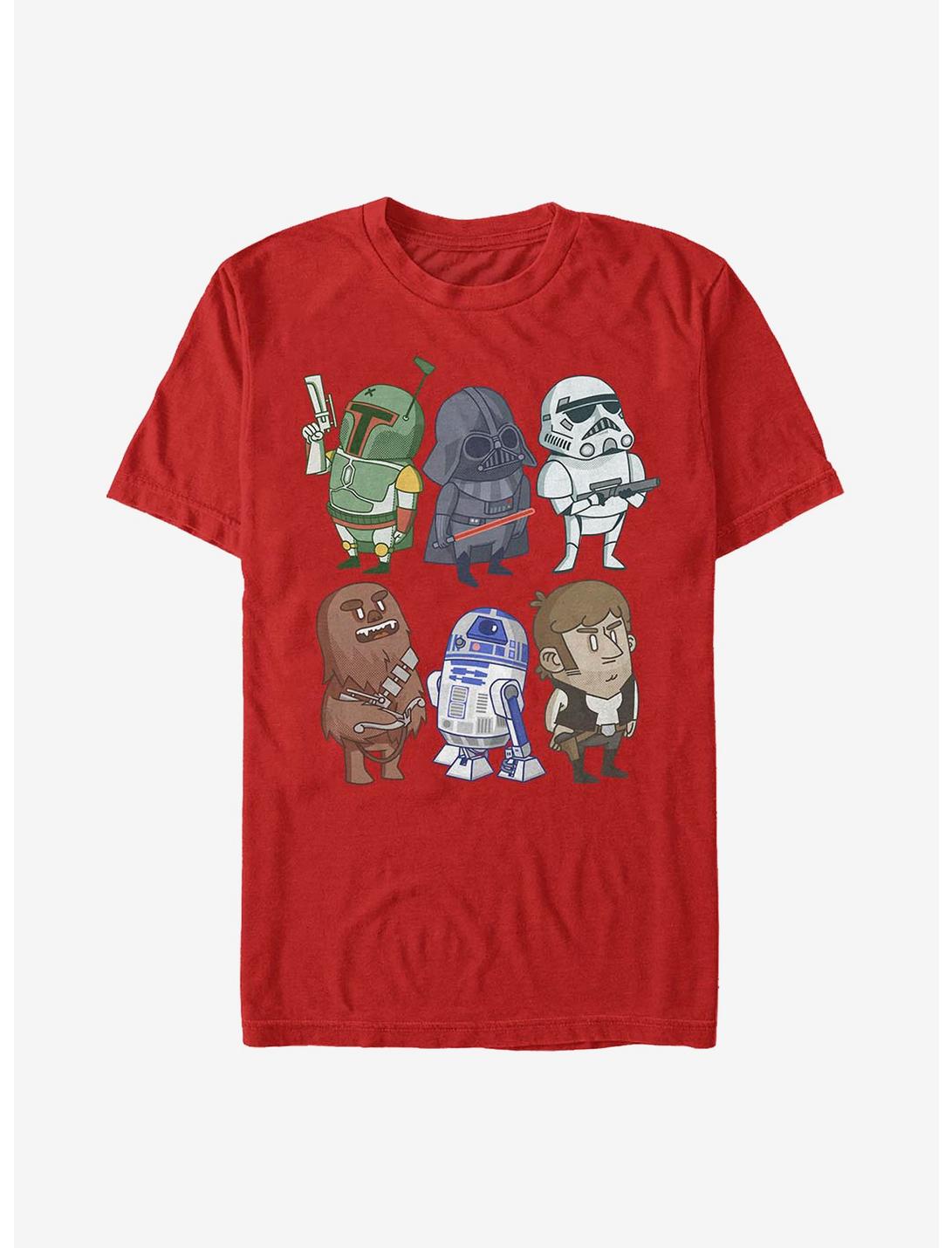 Star Wars Doodles T-Shirt, RED, hi-res