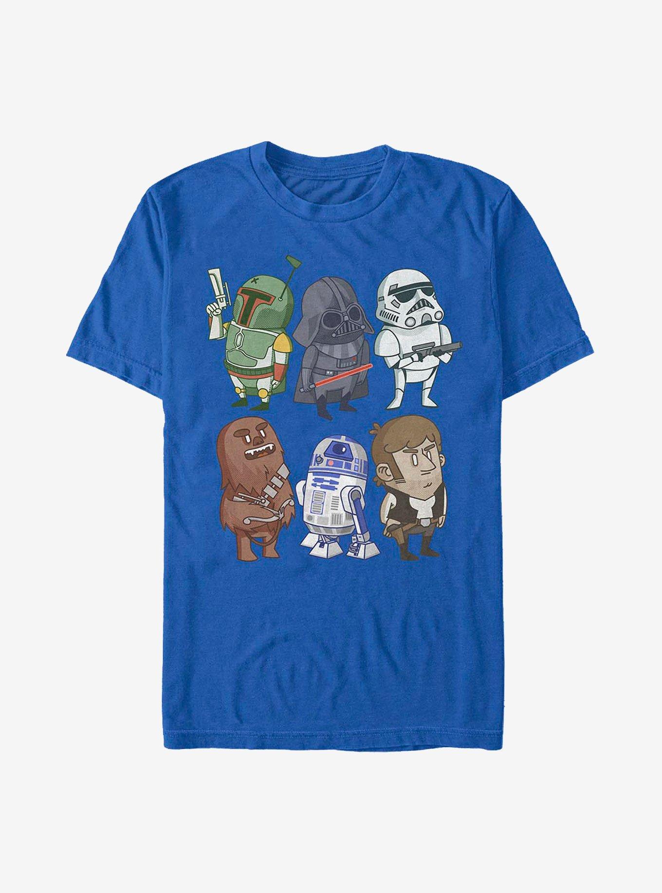 Star Wars Doodles T-Shirt, ROYAL, hi-res