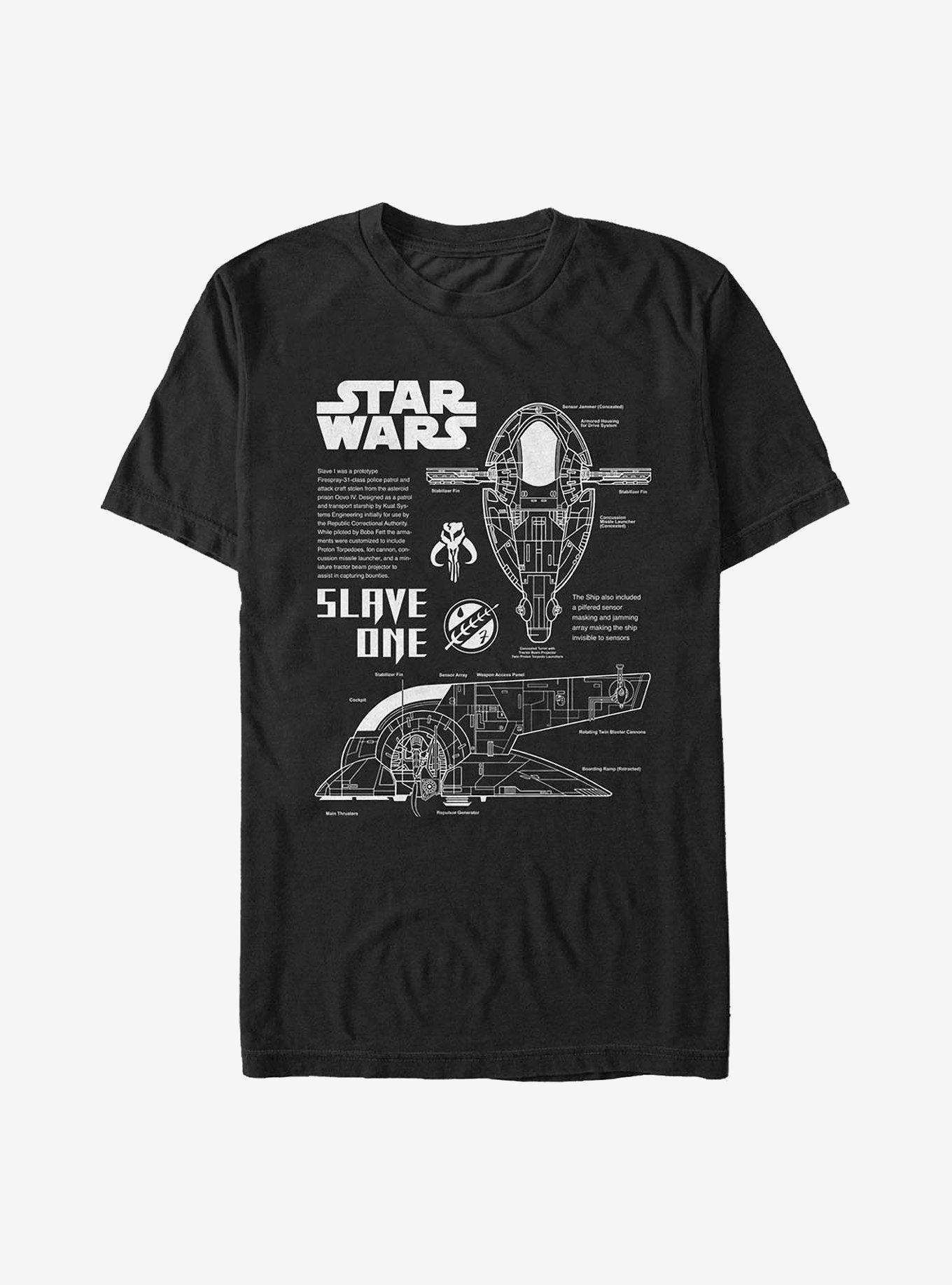 Star Wars Fett Schematic T-Shirt, , hi-res