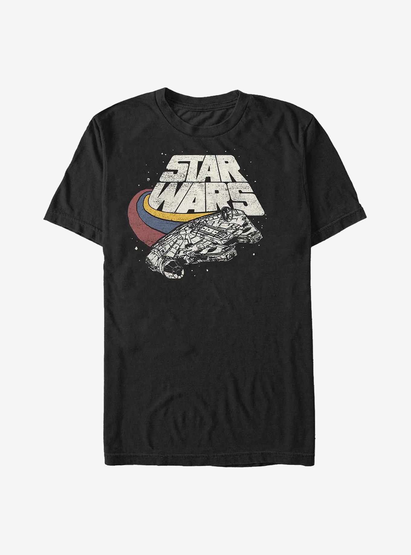 Star Wars Fly Falcon Fly T-Shirt, BLACK, hi-res