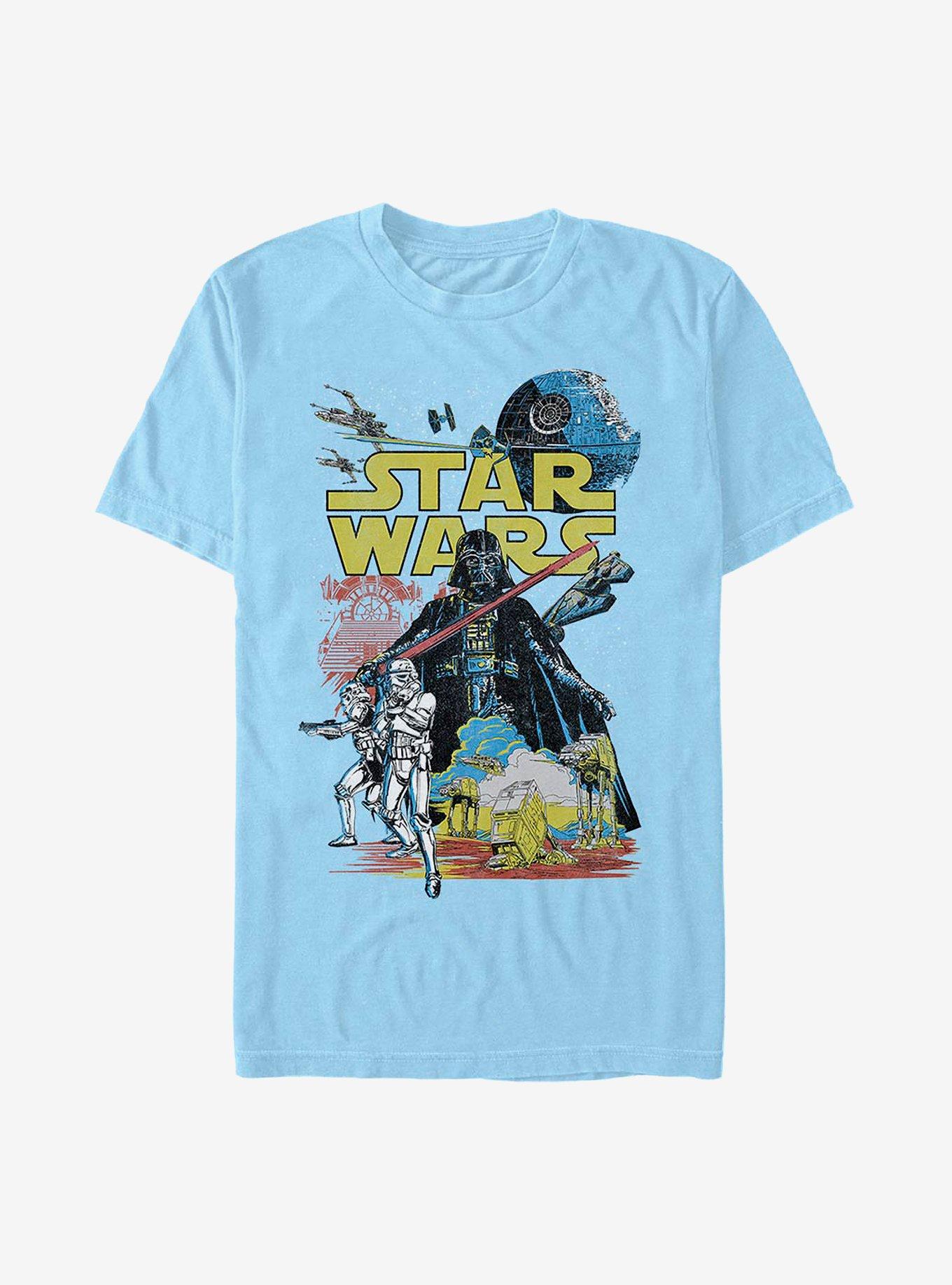 Star Wars Rebel Classic Poster T-Shirt, LT BLUE, hi-res