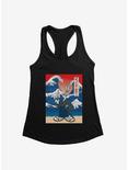 Looney Tunes Bugs Bunny Pose Waves Japanese Text Womens Tank Top, , hi-res