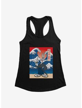 Looney Tunes Bugs Bunny Pose Waves Japanese Text Womens Tank Top, , hi-res