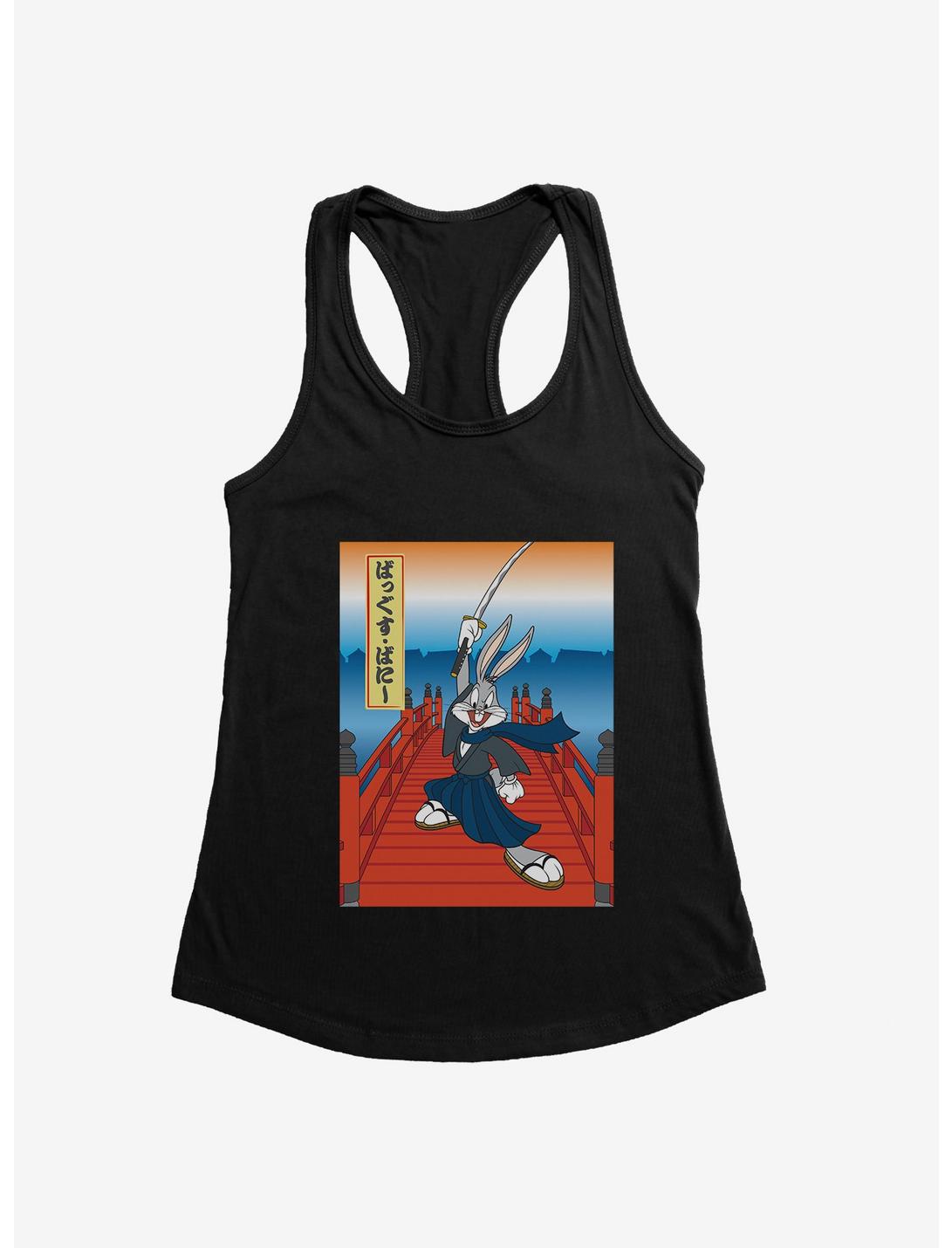 Plus Size Looney Tunes Bugs Bunny Sword Japanese Text Womens Tank Top, , hi-res