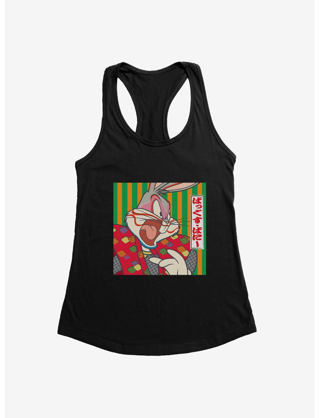 Looney Tunes Bugs Bunny Mouth Open Japanese Text Womens Tank Top, , hi-res