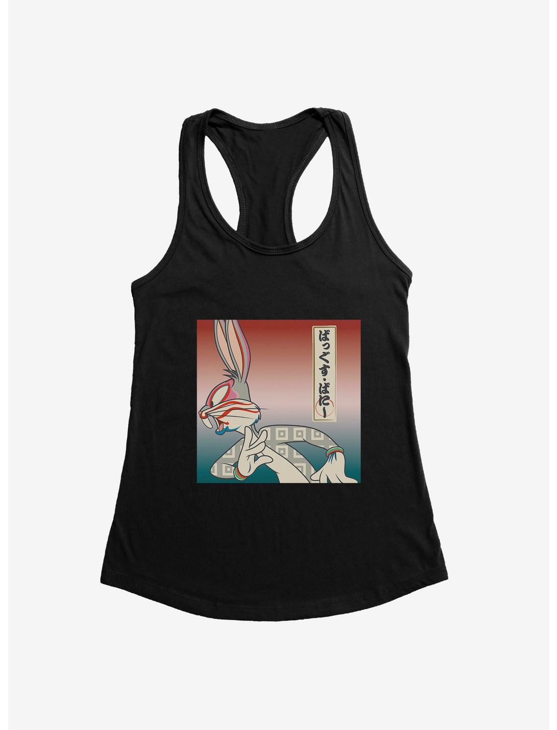 Looney Tunes Bugs Bunny Side Profile Japanese Text Womens Tank Top, , hi-res