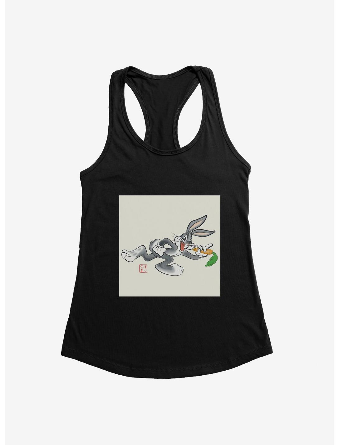 Looney Tunes Bugs Bunny Carrot Smile Japanese Text Womens Tank Top, , hi-res